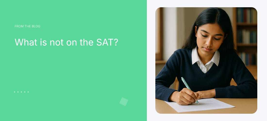 What is not on the SAT?