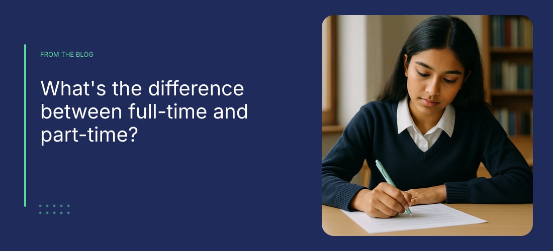 What's the difference between full-time and part-time?
