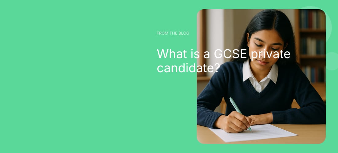 What is a GCSE private candidate?