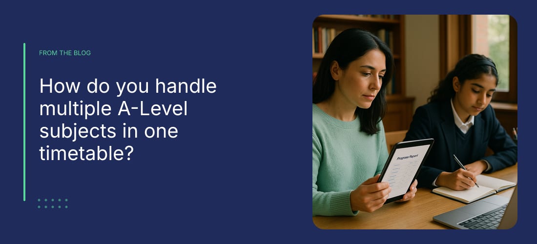How do you handle multiple A-Level subjects in one timetable?