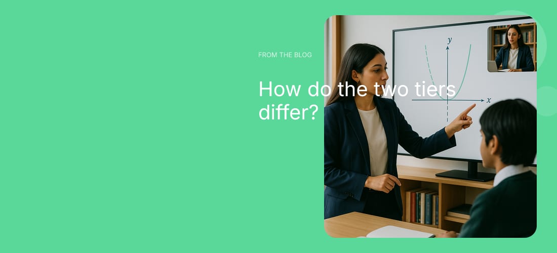 How do the two tiers differ?
