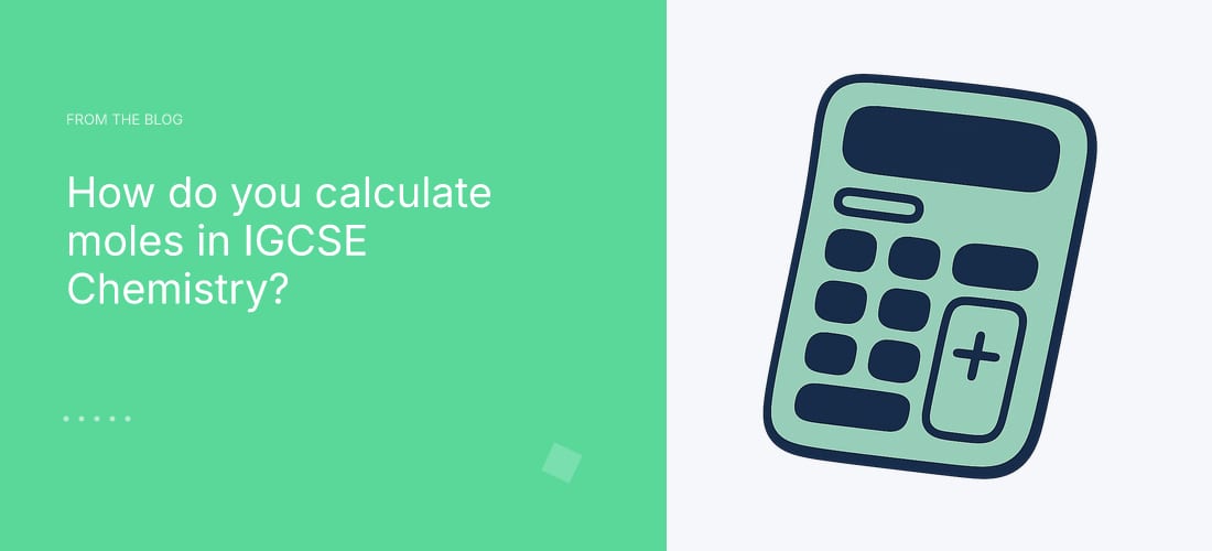 How do you calculate moles in IGCSE Chemistry?