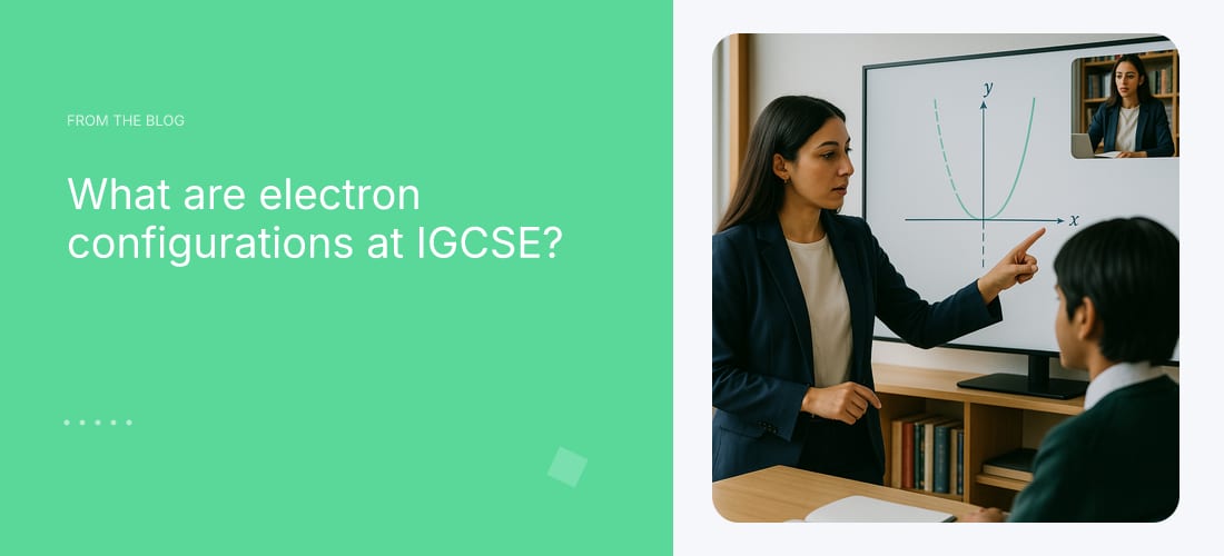 What are electron configurations at IGCSE?