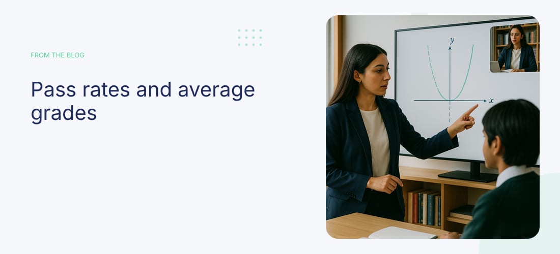 Pass rates and average grades