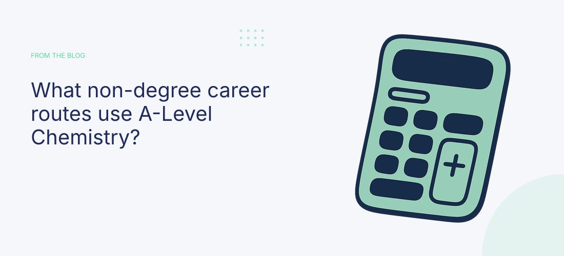 What non-degree career routes use A-Level Chemistry?