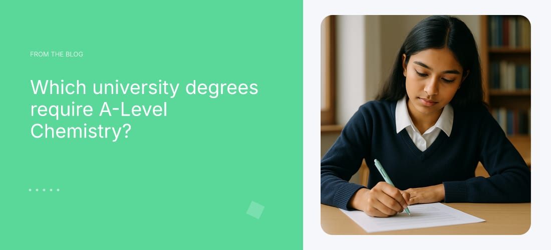 Which university degrees require A-Level Chemistry?