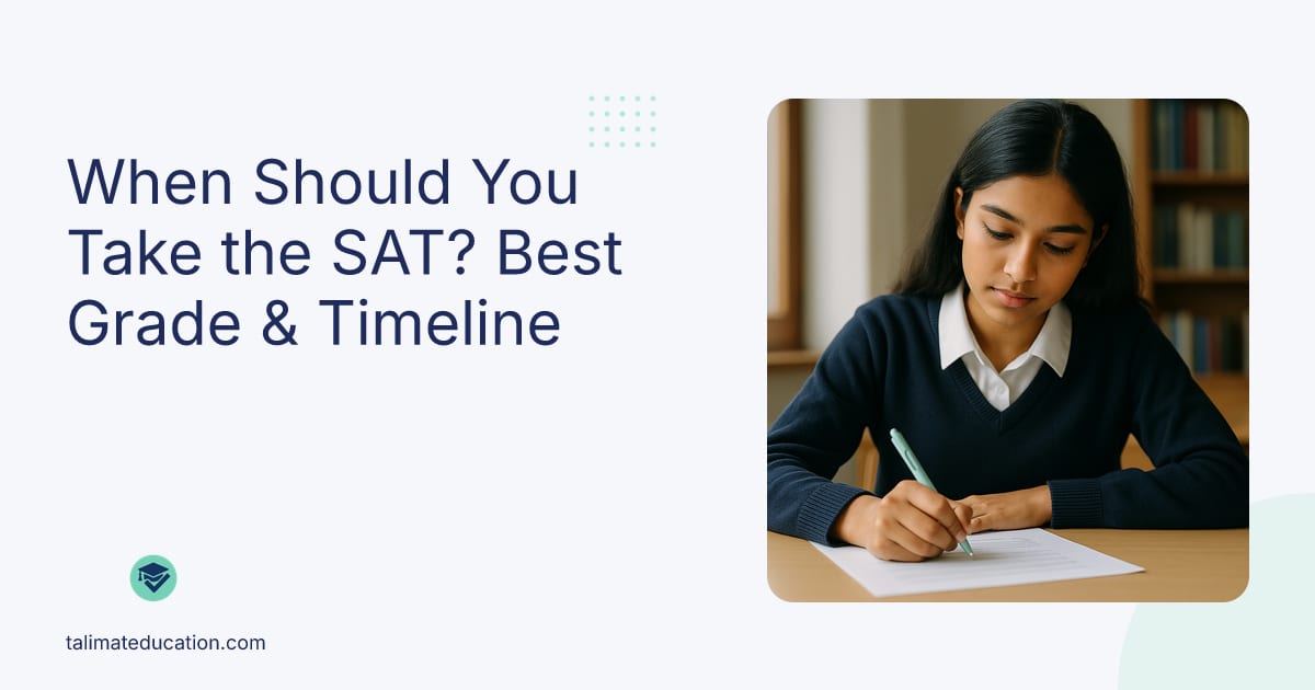 When Should You Take the SAT? Best Grade & Timeline
