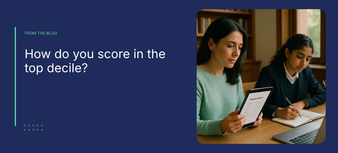 How do you score in the top decile?