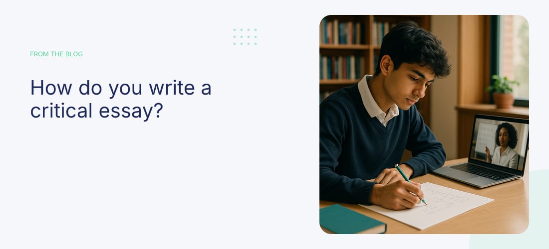 How do you write a critical essay?
