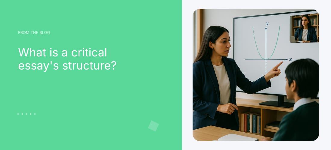 What is a critical essay's structure?
