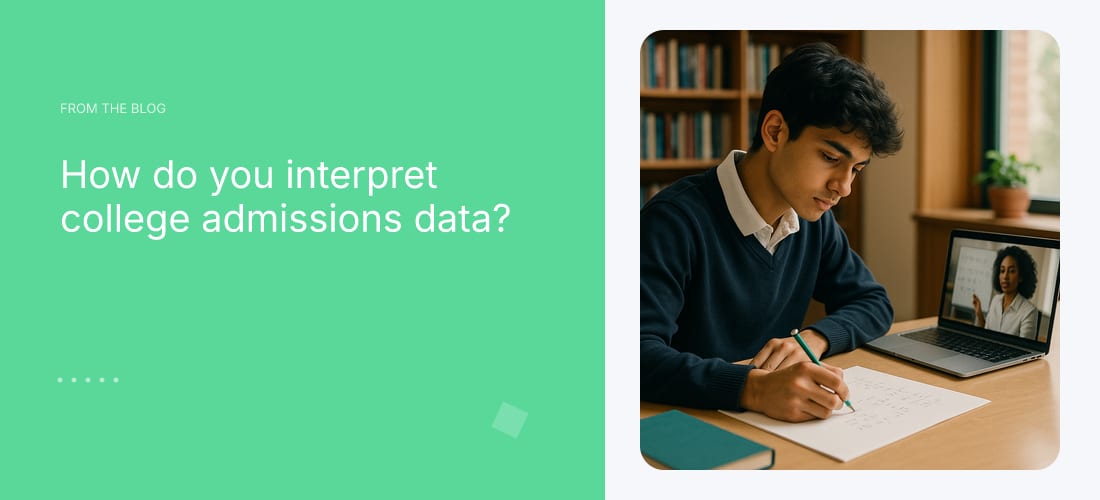 How do you interpret college admissions data?