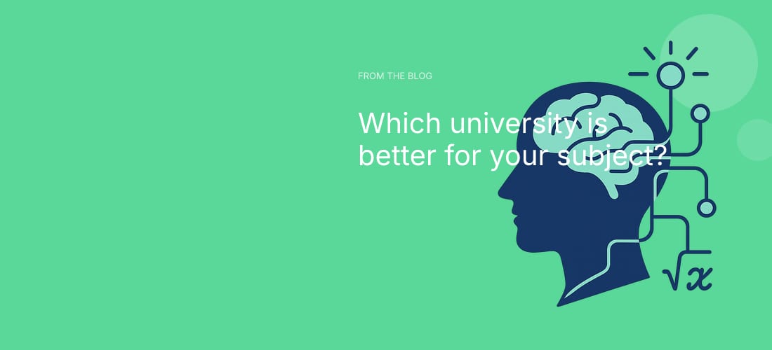 Which university is better for your subject?