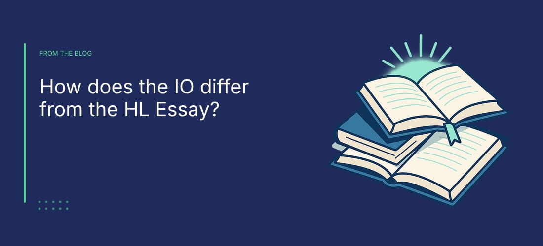 How does the IO differ from the HL Essay?