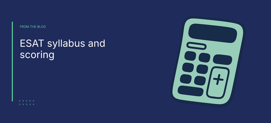 ESAT syllabus and scoring